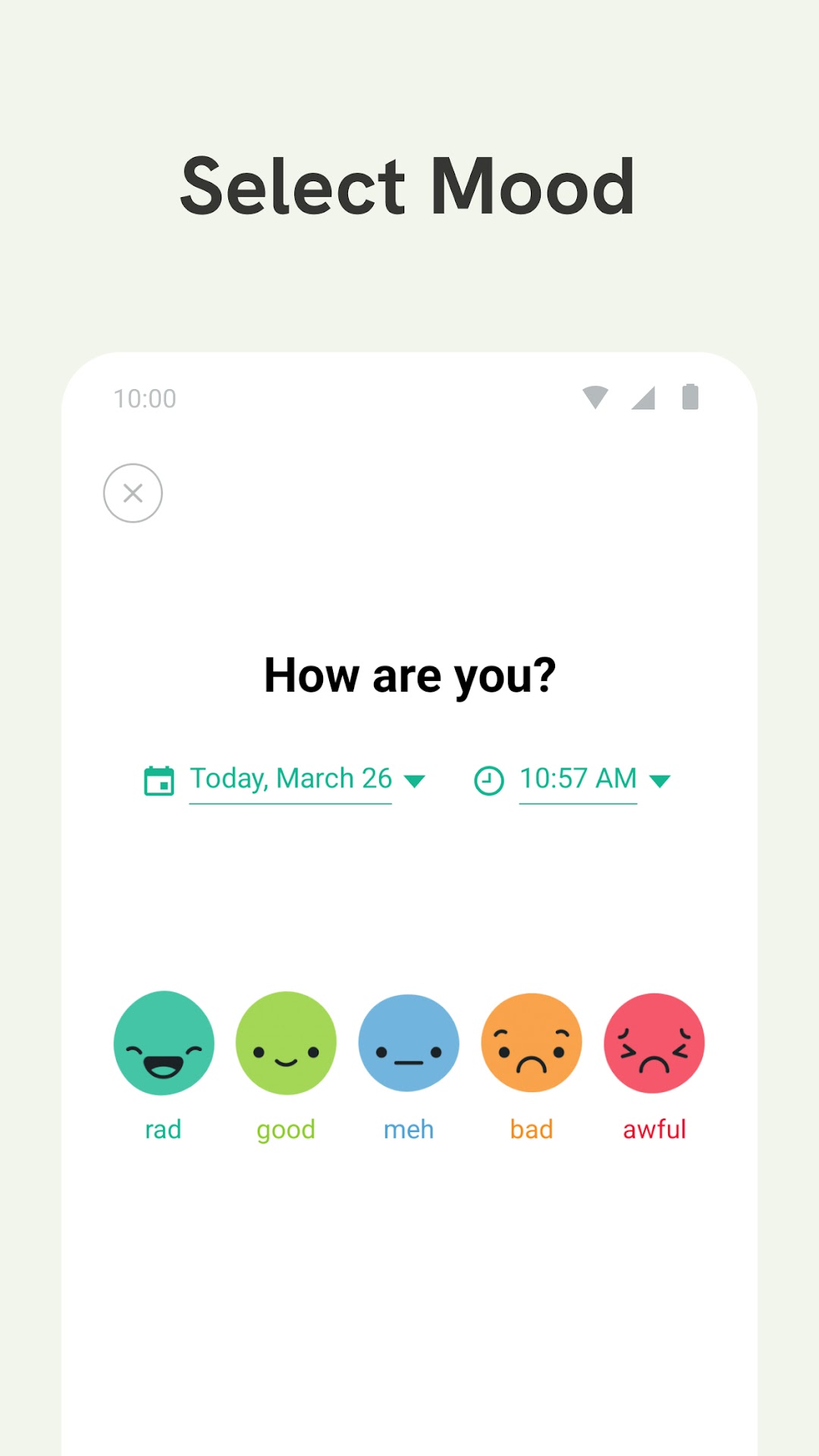 Daylio app screenshot