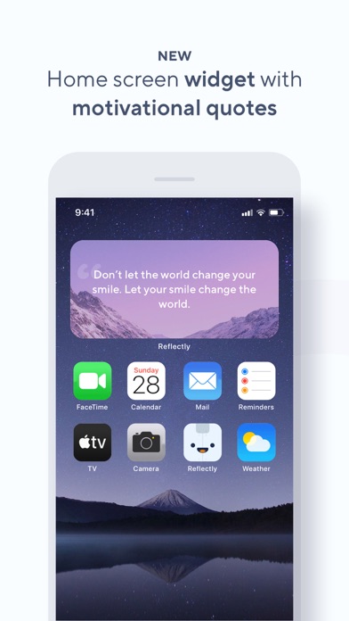 Reflectly app screenshot